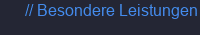 Besondere Leistungen