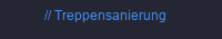 Treppensanierung