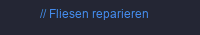 Fliesen reparieren